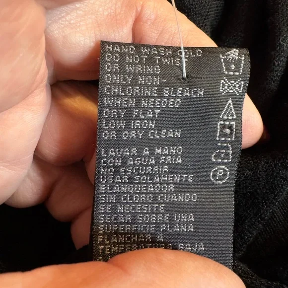 NWT Grace Elements Black/Black Open Front Cardigan Sweater   XLARGE    #I - Picture 5 of 7